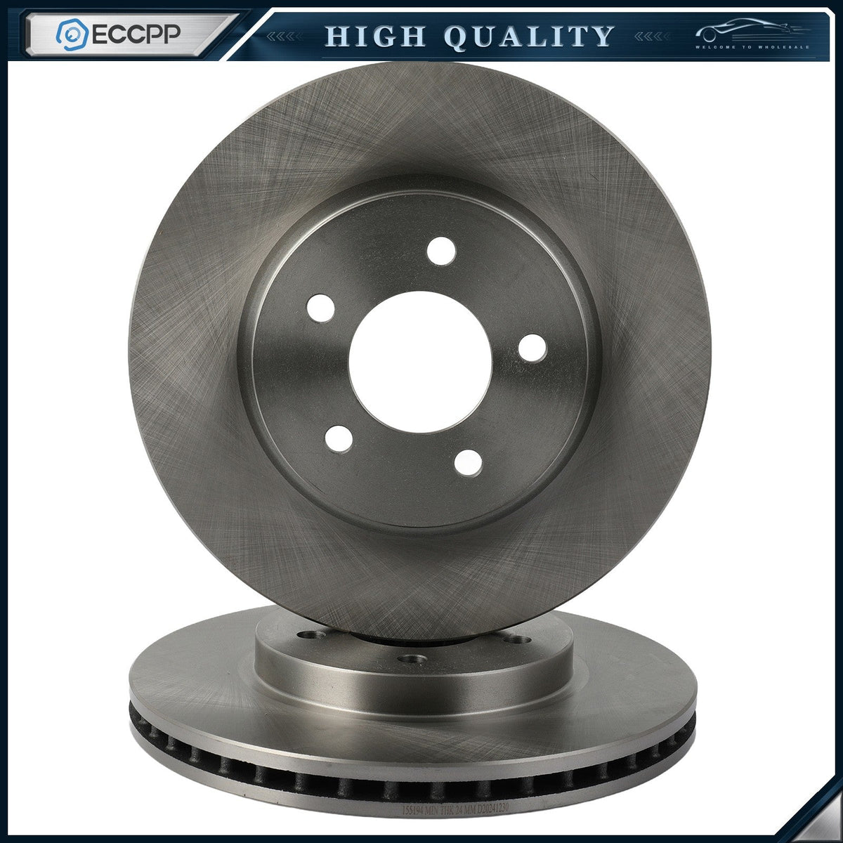 Front Brake Rotors For 2009-2012 Ford Escape Mazda Tribute Mercury Mariner 6B93BC-57