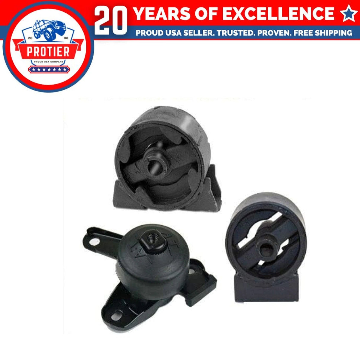 Motor&Trans Mount Set Fits 1989-1991 ToyotaCamry2.0L 2WD for AutoTrans 4PCS 6B93BC-57