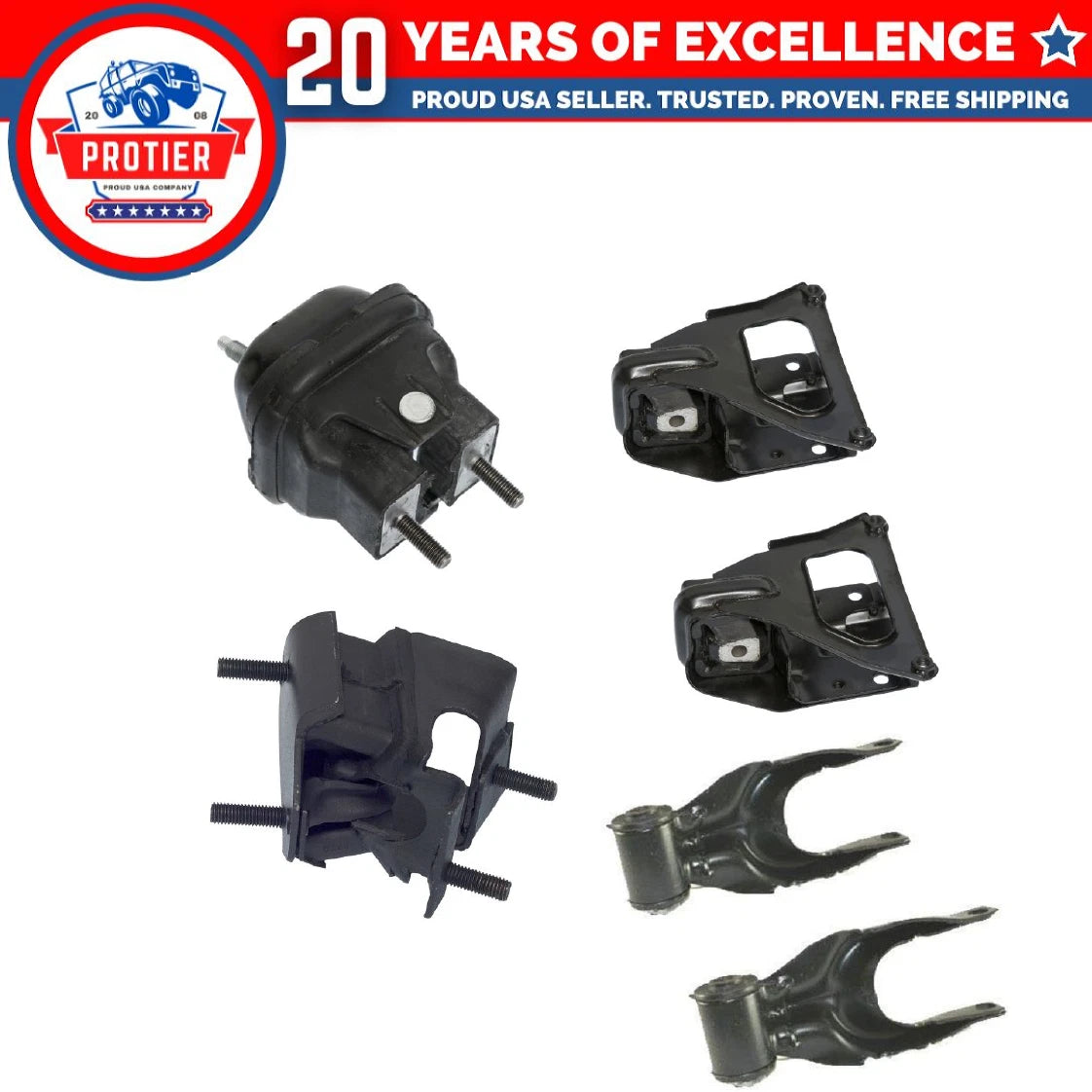 Engine Motor & Trans Mount 7PCS Set Fit 2005-2008 Pontiac Grand Prix 5.3L 6B93BC-57