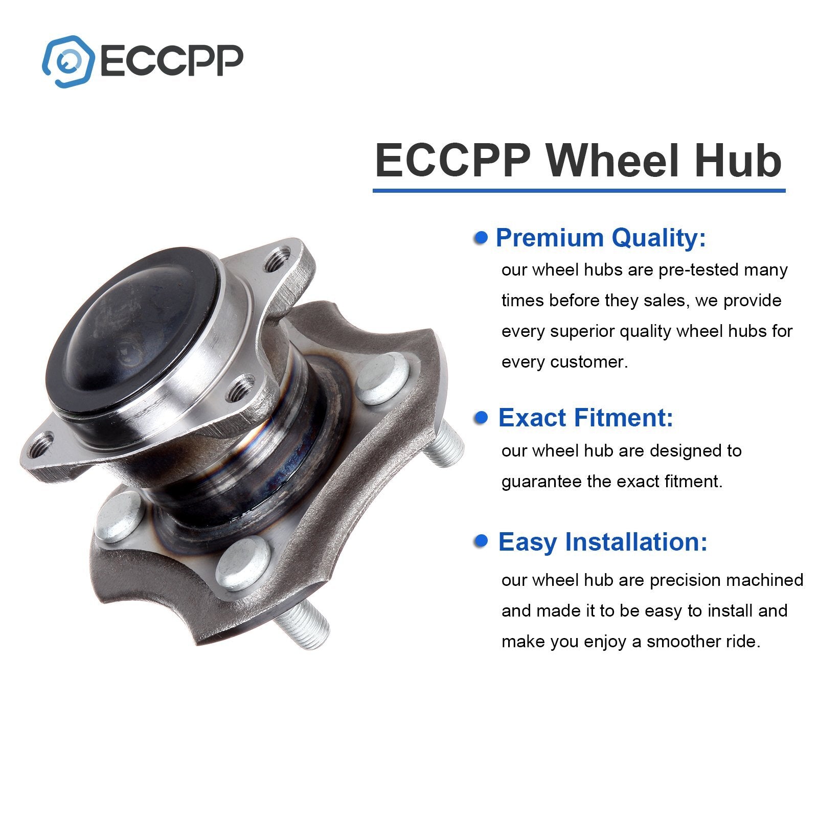 1Pc Wheel Hub Bearing Assembly Rear Fits Toyota Echo 2000 2001 2002-2005 NON-ABS 6B93BC-57