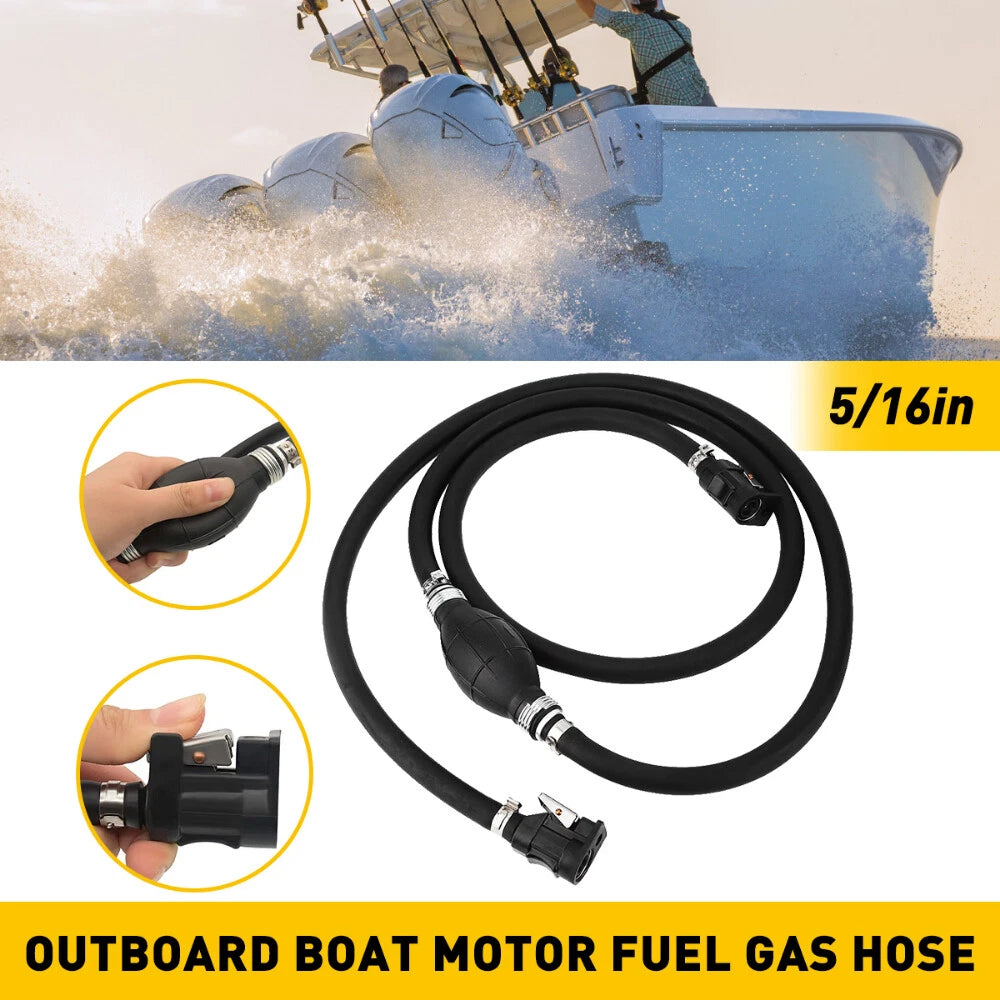 5/16'' Fuel Line Hose Outboard Primer Bulb For Johnson Mariner Mercury etc EA 6B93BC-57