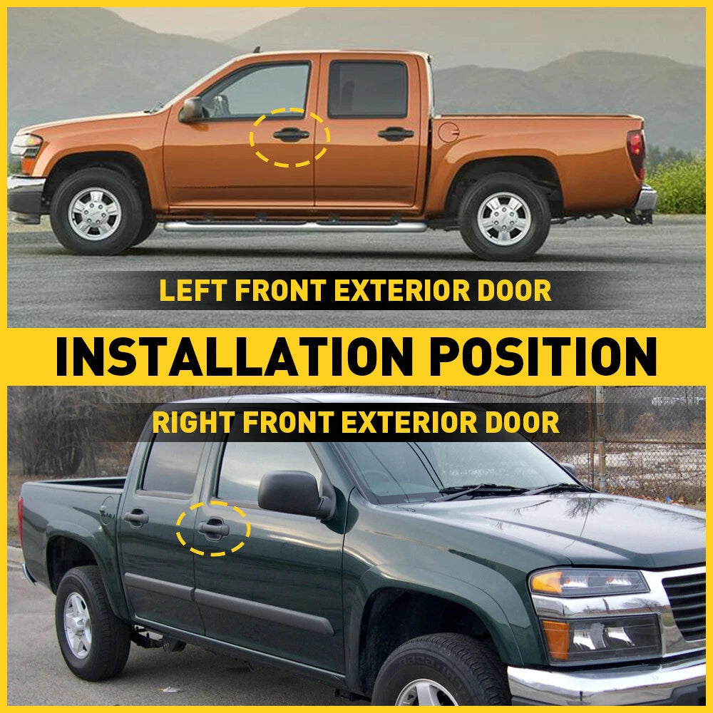 Front Exterior Door Handle Set For 2004-12 Chevrolet Colorado GMC Canyon EOA 6B93BC-57