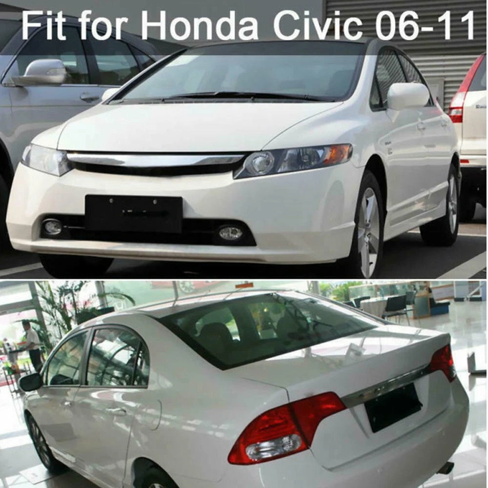 Black Pillar Posts For Honda Civic 2006-2011 (4dr) 6pc/Set Door Trim Cover Kit A 6B93BC-57