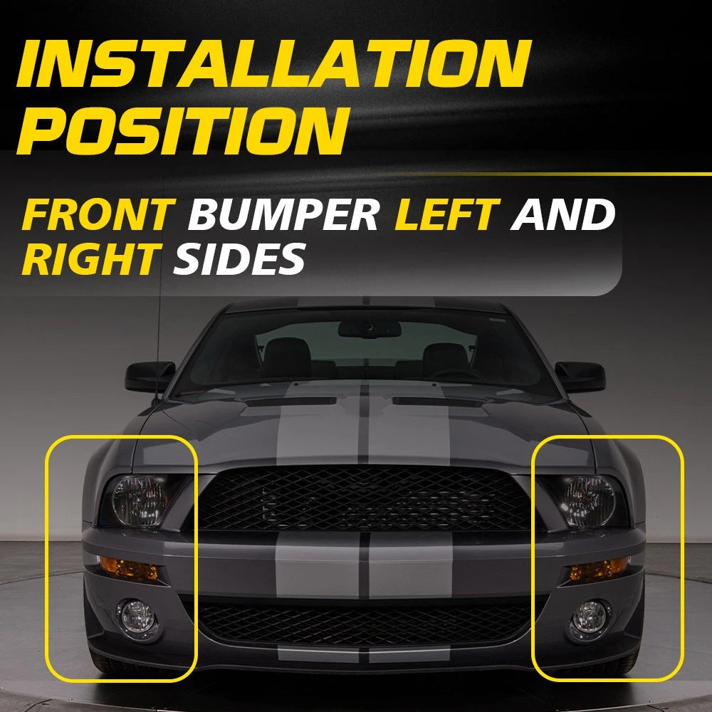 Front Driver Passenger Side Bumper Fender Bracket For 2005-2009 Ford Mustang EOA 6B93BC-57