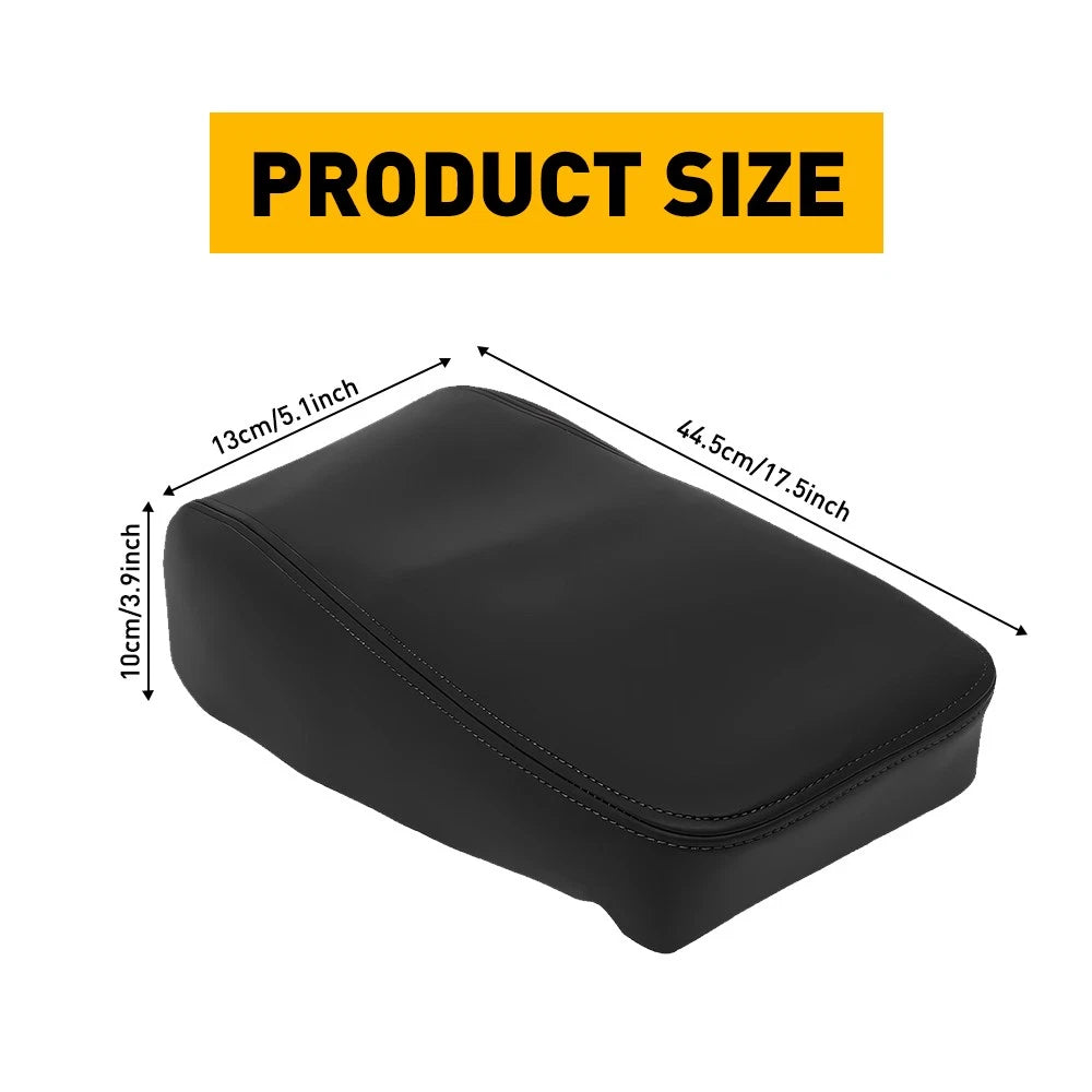 Fits 2013-2018 Toyota Avalon Leather Center Console Lid Armrest Cover Black US 6B93BC-57