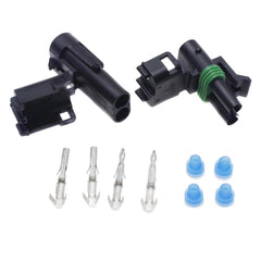 12 14 16 18 Gauge 2 Pin Position Terminal Female Male Weather Pack Connector