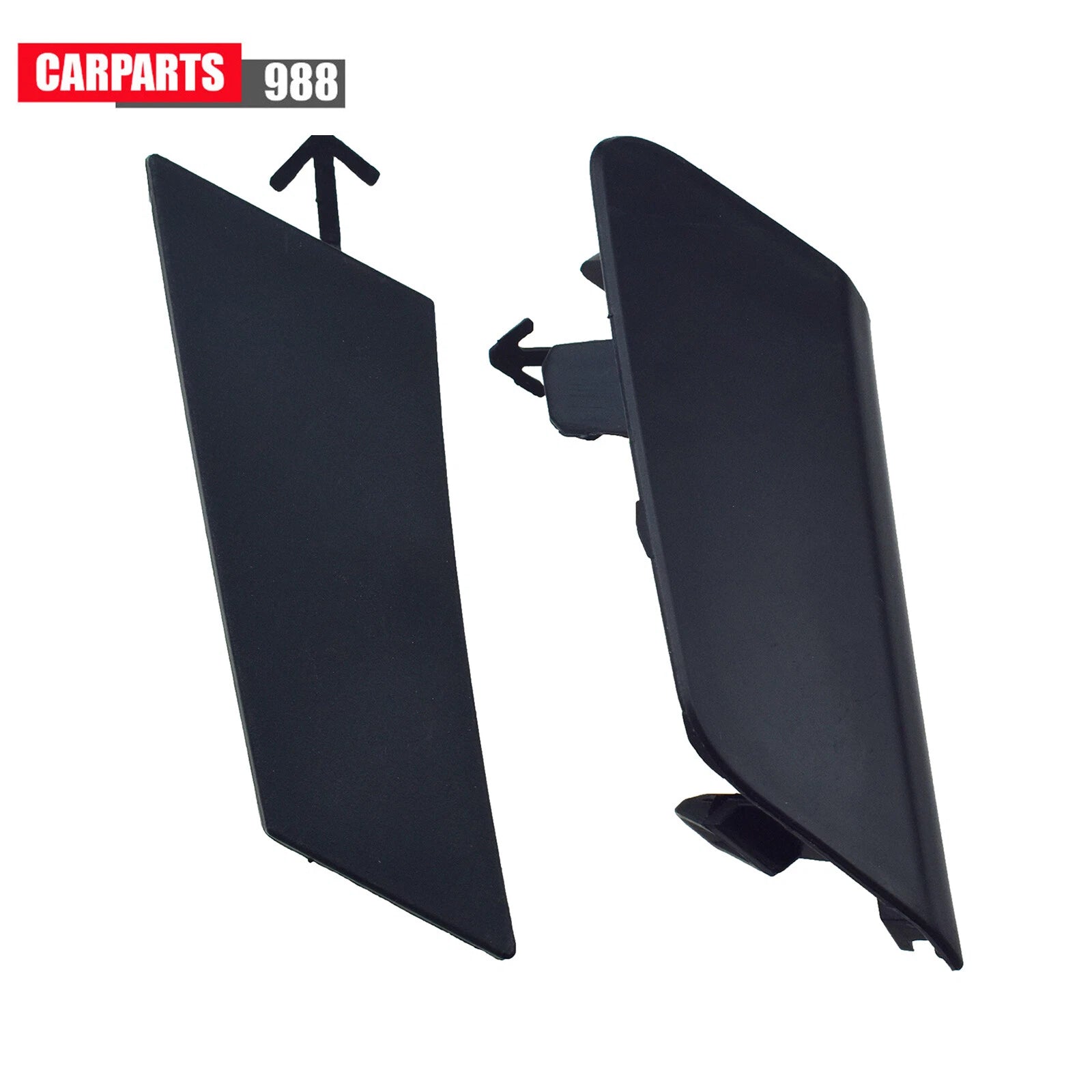 For 2020 2021 Toyota Corolla Black Front Bumper Tow Eye Hook Cover Cap Trim 2Pcs 6B93BC-57