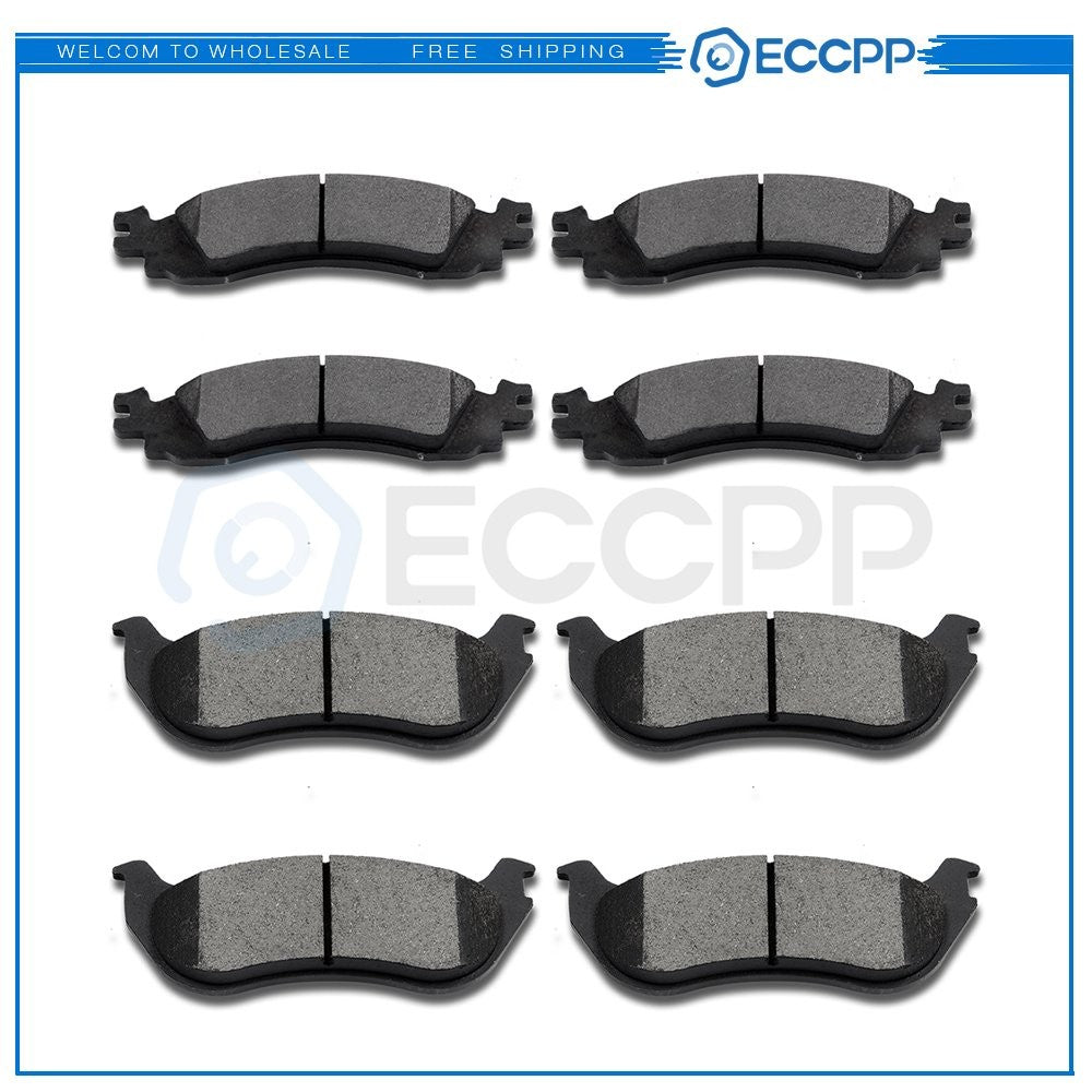 Front Rear Brake Ceramic Pads For 2006 2007 -2010 Ford Explorer Performan 6B93BC-57