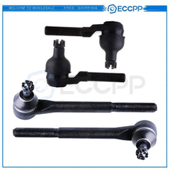 4x Suspension Front Inner Outer Tie Rod End Links For 1983-1998 Chevy Blazer S10 6B93BC-57
