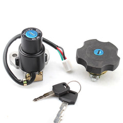Ignition Switch Fuel Gas Cap Lock (4 Wires) With Keys For Yamaha TW200 2001-2017