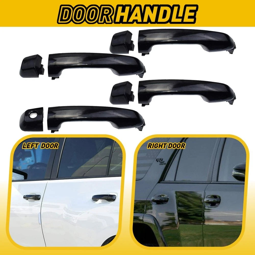 for Toyota 4Runner 2010-2020 Matte Black Exterior Door Handle Cover Trim 4pcs EA 6B93BC-57