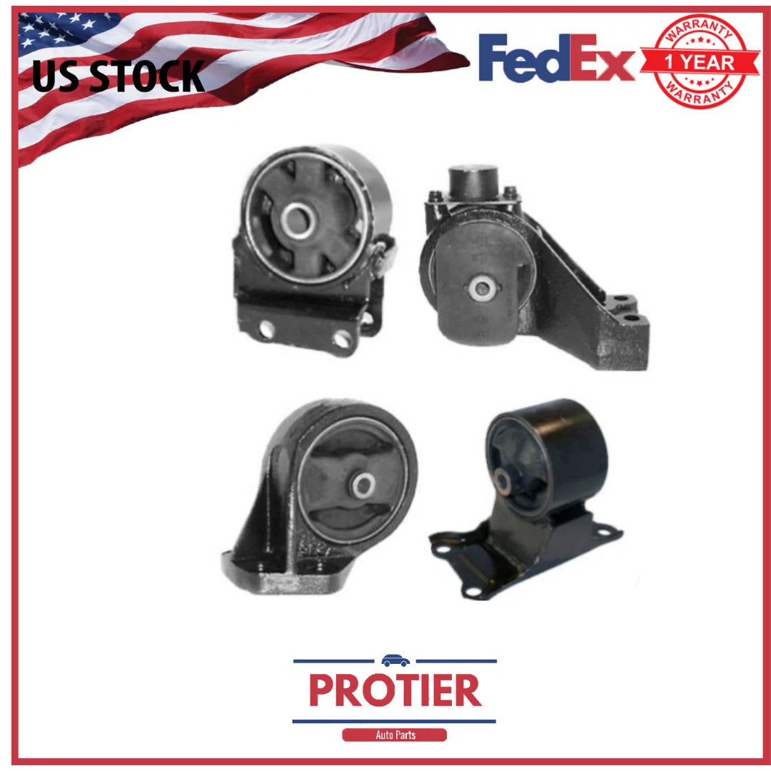 Motor & Trans Mount 4PCS Set Fit 2002-2005 Hyundai Sonata 2.7L for Manual Trans 6B93BC-57