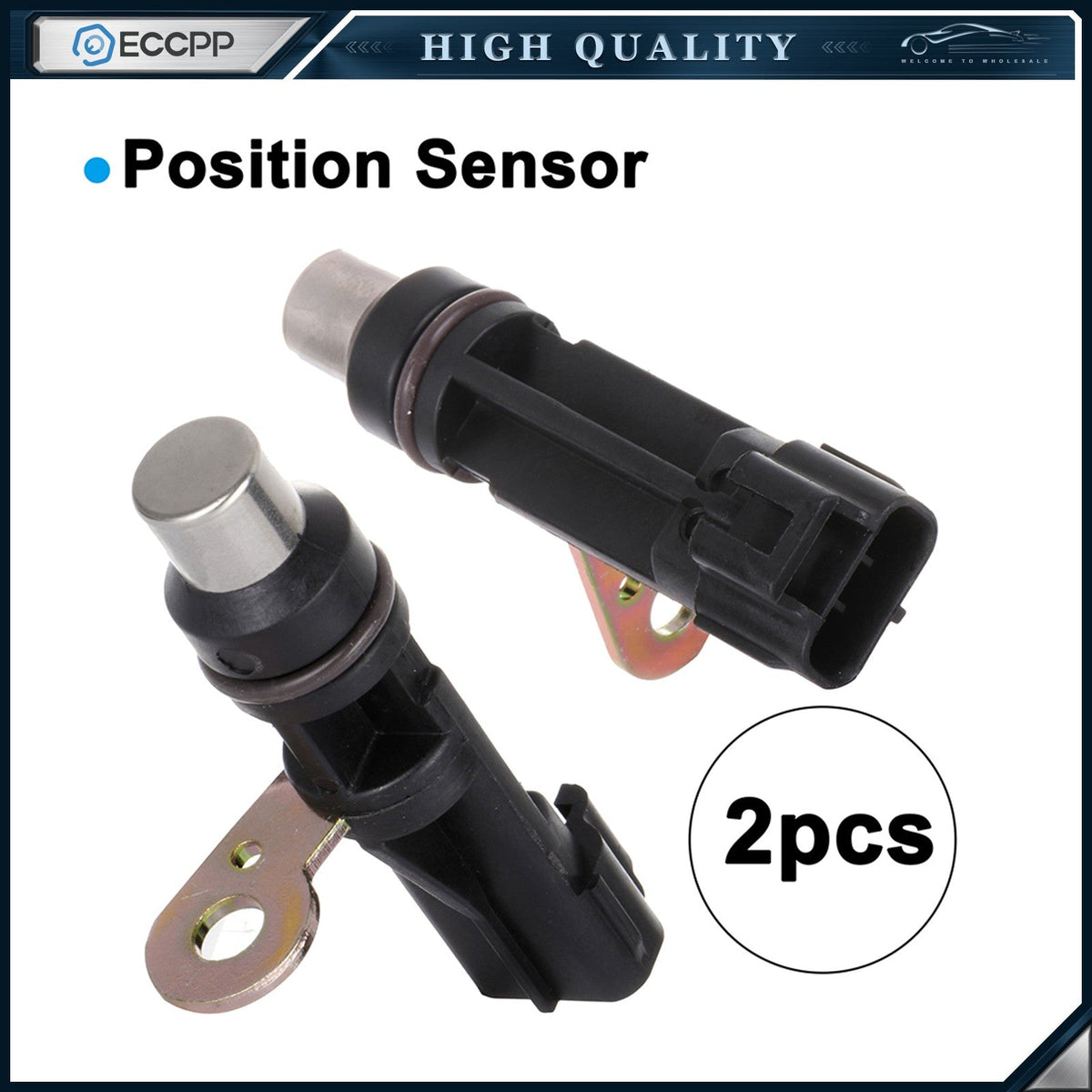 ECCPP Crank Crankshaft Position Sensor 2PCS For Dodge Jeep Mitsubishi 4.7L ECCPP