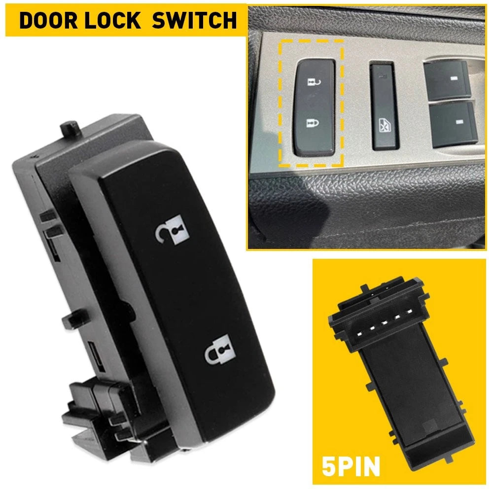 Master Door Front Lock Switch Driver Side for 2007-2013 Chevy Silverado 1500 GMC 6B93BC-57