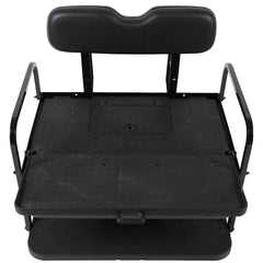 Rear Flip Seat for EZGO TXT Golf Carts Black Cushions 1994.5-Up 6B93BC-57
