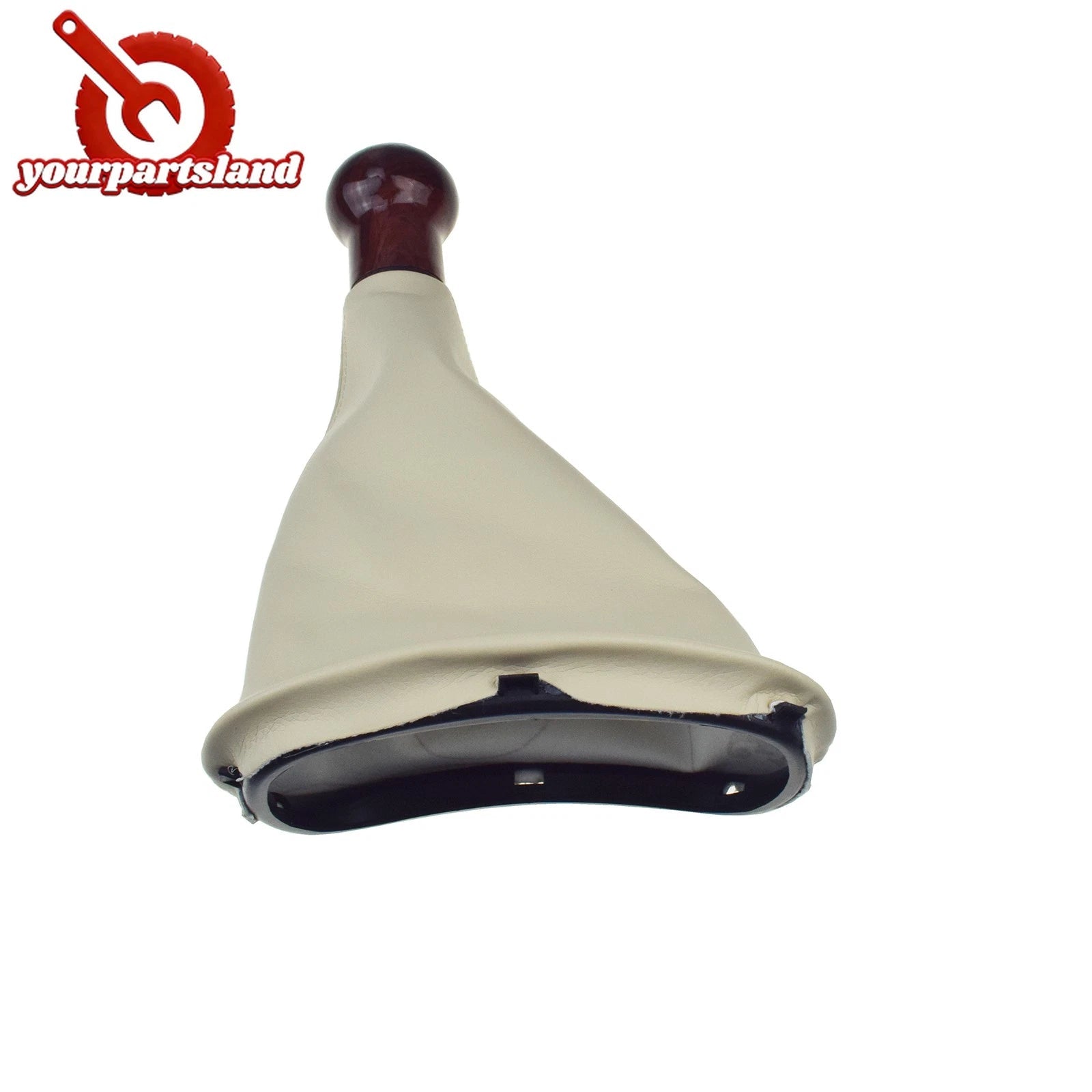 5 SPEED GEAR WOOD SHIFT KNOB GAITOR BOOT Beige Fit VW PASSAT B5 B5.5 98-04 6B93BC-57