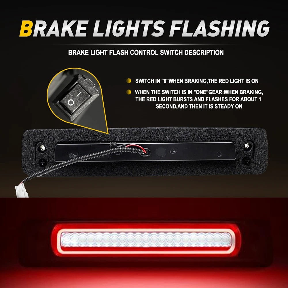 LED Third 3rd Brake Cargo Light Lamp For 2015-2023 Chevrolet Colorado GMC Canyon 6B93BC-57