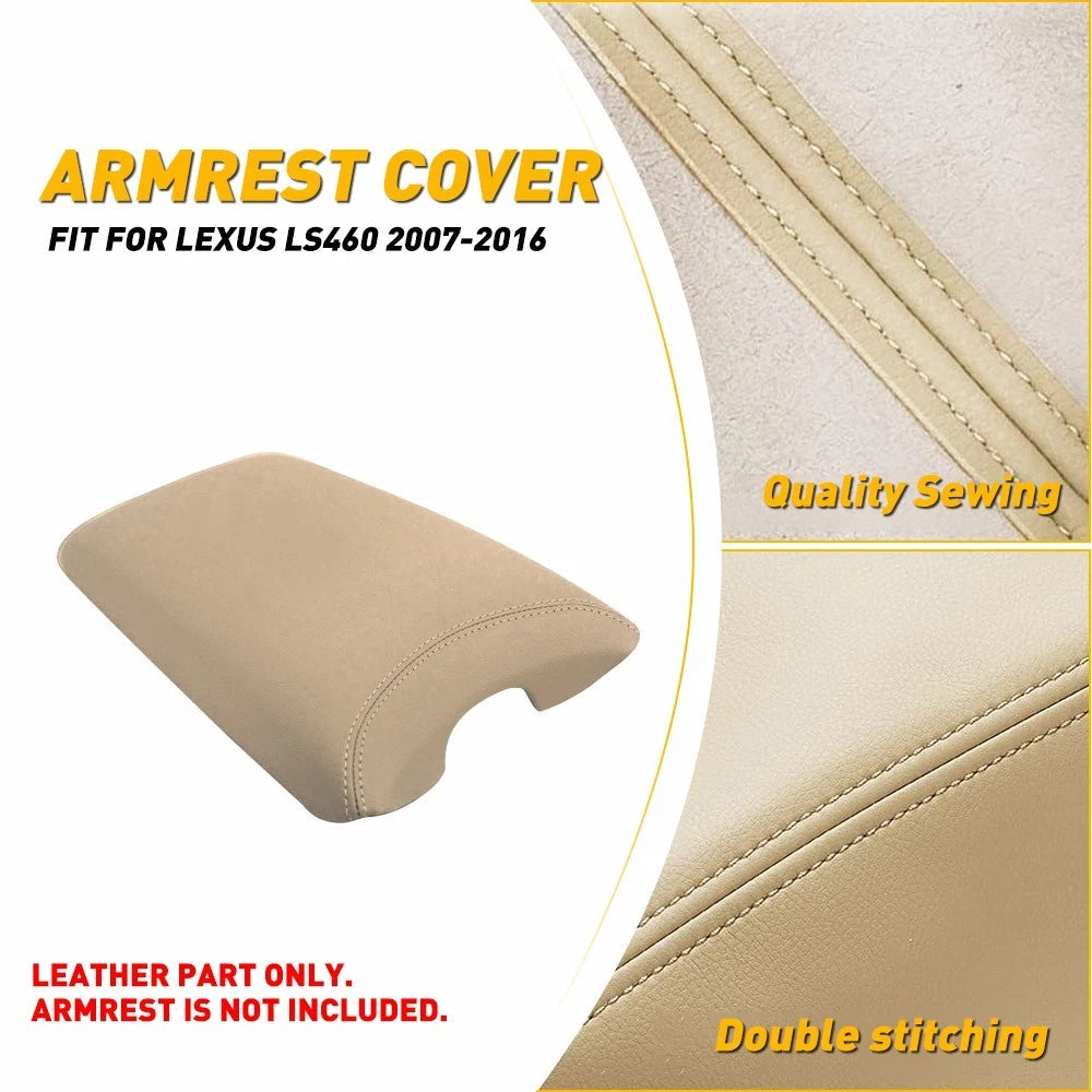 Fits 2007-2012 Lexus LS460 Leather Center Console Armrest Lid Cover Alabaster EA 6B93BC-57