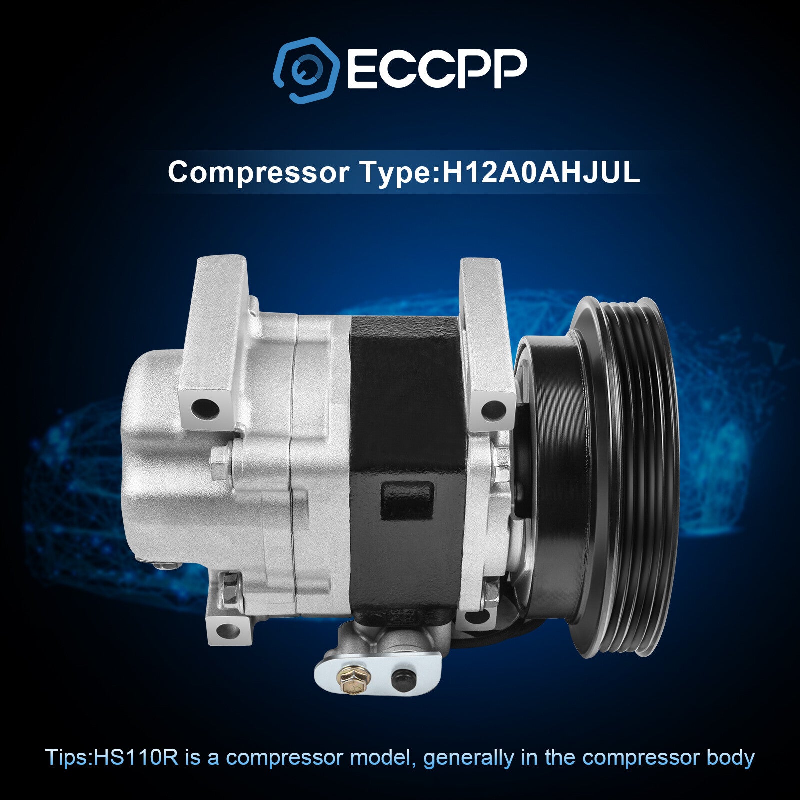 ECCPP A/C AC Compressor For 2001-2003 Mazda Protege 2002 Protege5 2.0L 6B93BC-57