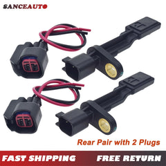 4pcs Wheel Speed Sensor W/ Plugs Rear LH RH For Jeep Wrangler JK Liberty Dodge 6B93BC-57