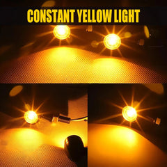 Mini Motorcycle LED Bullet Turn Signals Blinker Light Indicator Amber Black EOA 6B93BC-57