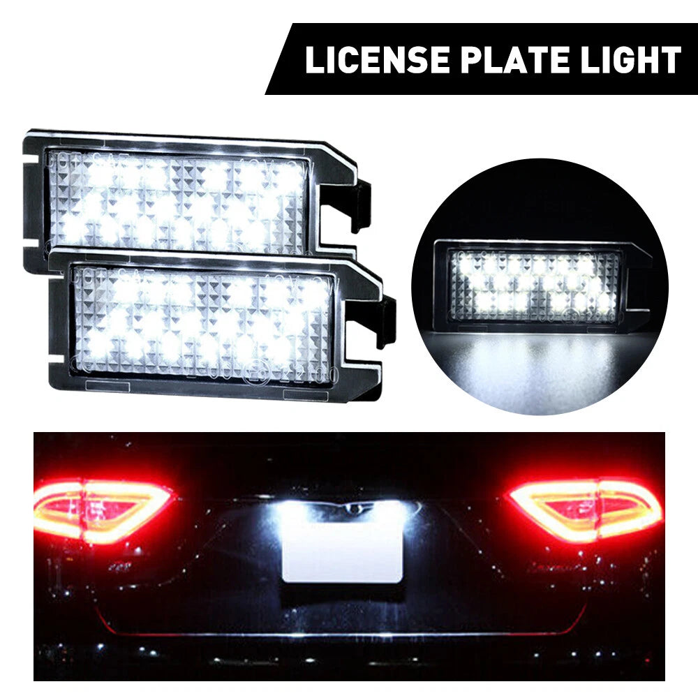 2x Led License Plate Light Rear Bumper Tag Assembly Lamp For 2013-2019 Fiat 500 6B93BC-57