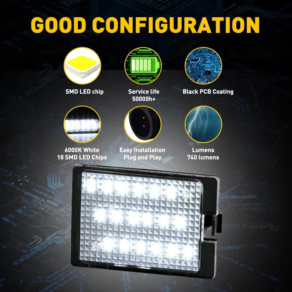 For 2014-2021 Dodge Durango White Super 6000K LED License Light Plate Tag Lamp 6B93BC-57