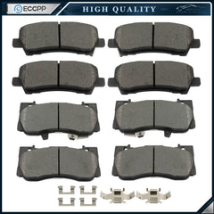 Front & Rear Semi-Metallic Brake Pads For Ford Mustang 2015-2016 2018-2021 2.3L KOEEP