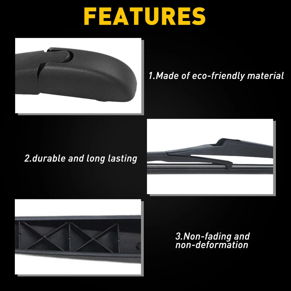 Fit For 2017-2019 JEEP COMPASS Rear Windshield Wiper Arm Blade Set EOA 6B93BC-57