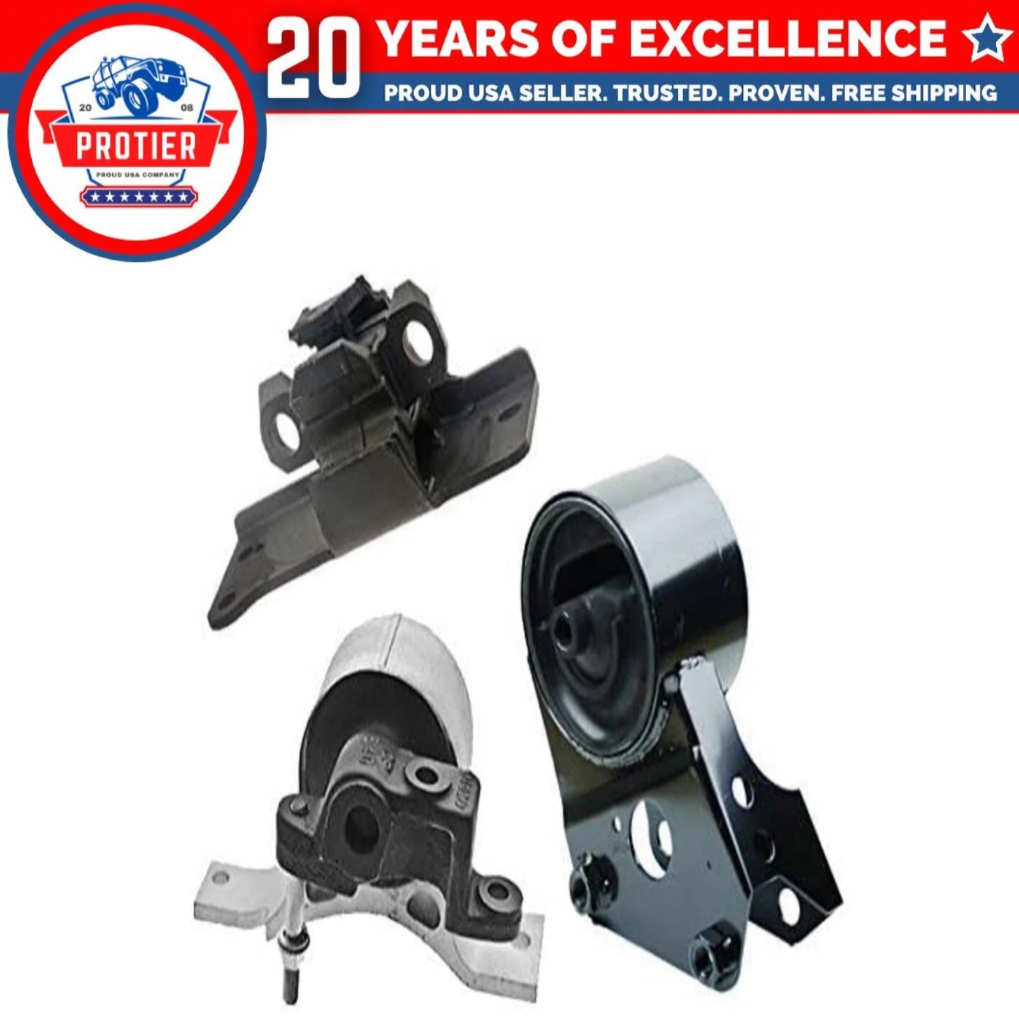 Engine Motor & Trans Mount 3PCS Set fit 2003-2007 Nissan Murano 3.5L 4WD 6B93BC-57