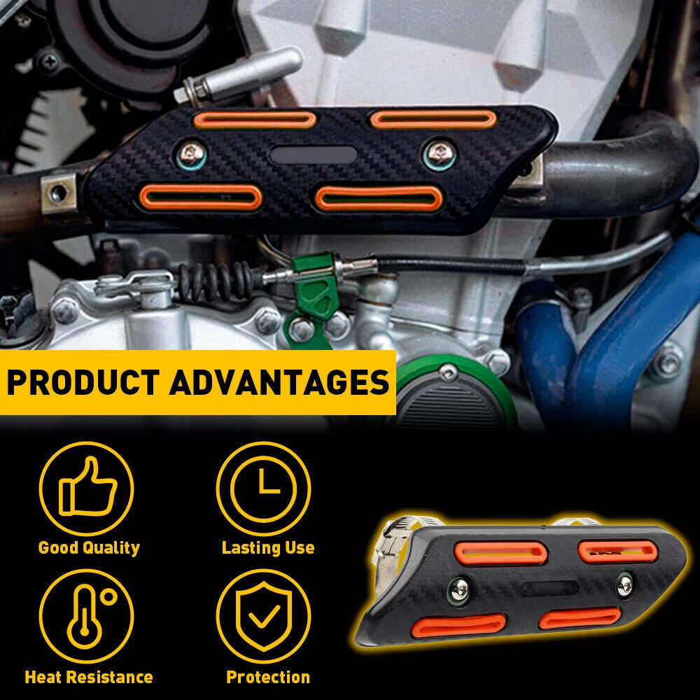 4 Stroke Pipe Heat Shield Guard Orange For KTM 250 350 450 500 EXC-F Dirt Bike A 6B93BC-57