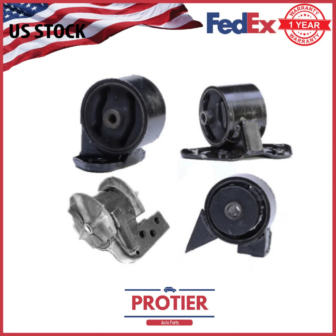 Motor & Trans Mount 4PCS Set for 2000-2003 Hyundai Accent 1.5L SOHC for Auto 6B93BC-57