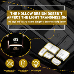 5pcs/Set Handbrake Auto Hold Switch Button Cover Trim For BMW 5 6 7 X3 X5 X6 F10 6B93BC-57