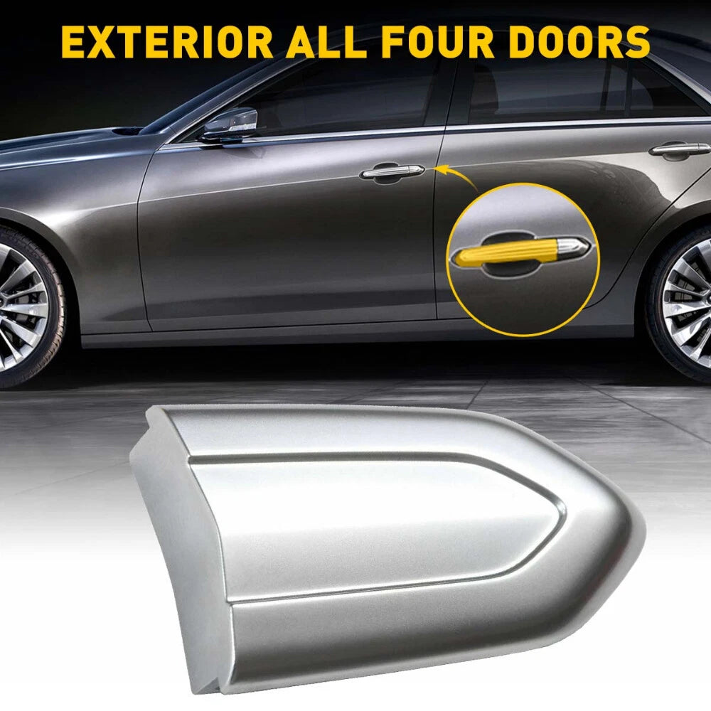Chrome Exterior Door Lock handle Cap Cover Trim For Cadillac XTS ATS CTS CT6 EOA 6B93BC-57
