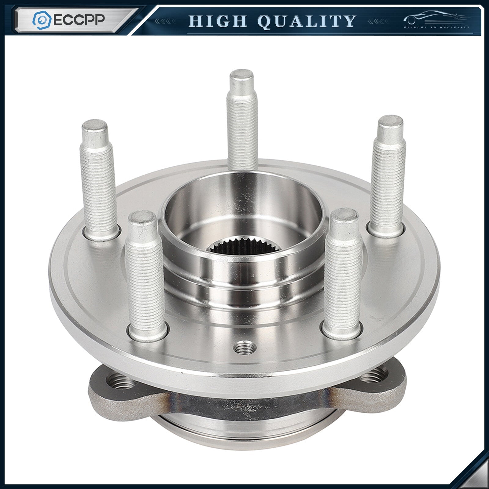 1Pc Wheel Hub Bearing Assembly Front For 2005-2007 Ford Five Hundred Freestyle 6B93BC-57