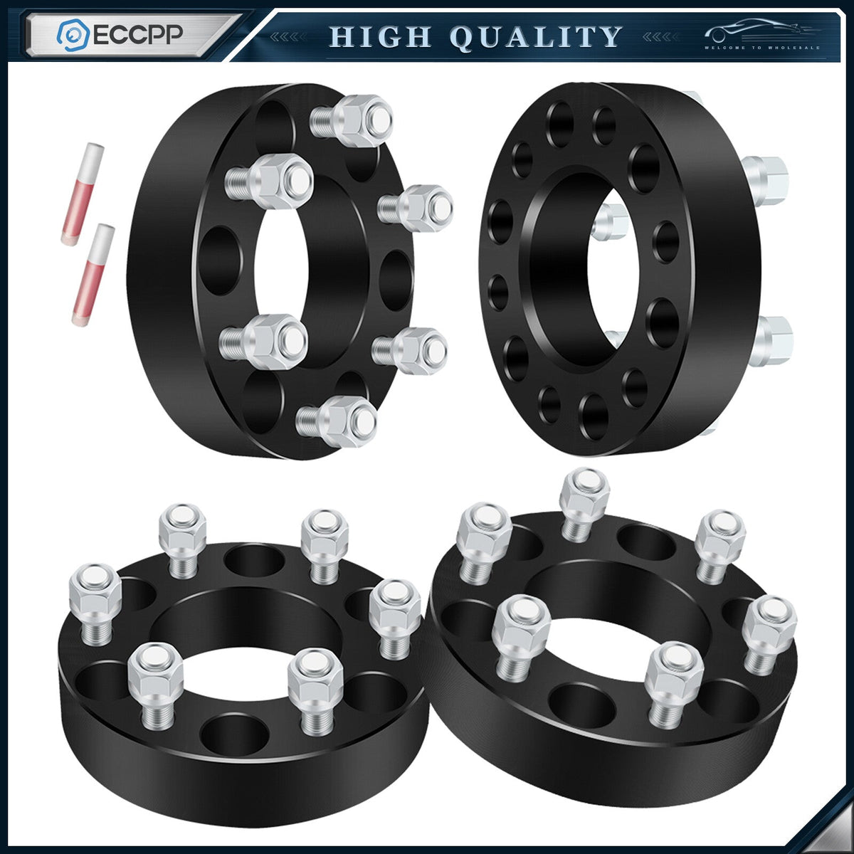 4Pcs 1.5 inch Wheel Spacers 6x135 14x2 For 2004-2011 2012 2013 2014 Ford F-150 KOEEP