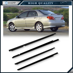 For 2003-2008 Toyota for Corolla Front & Rear Door Window Seal Belt Molding 6B93BC-57