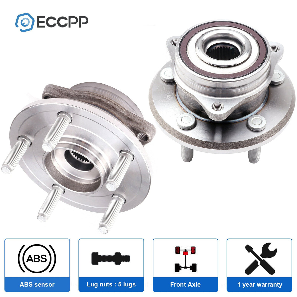 2Pcs Front Wheel Hub Bearings For 2011-2022 Dodge Durango Jeep Grand Cherokee WK KOEEP