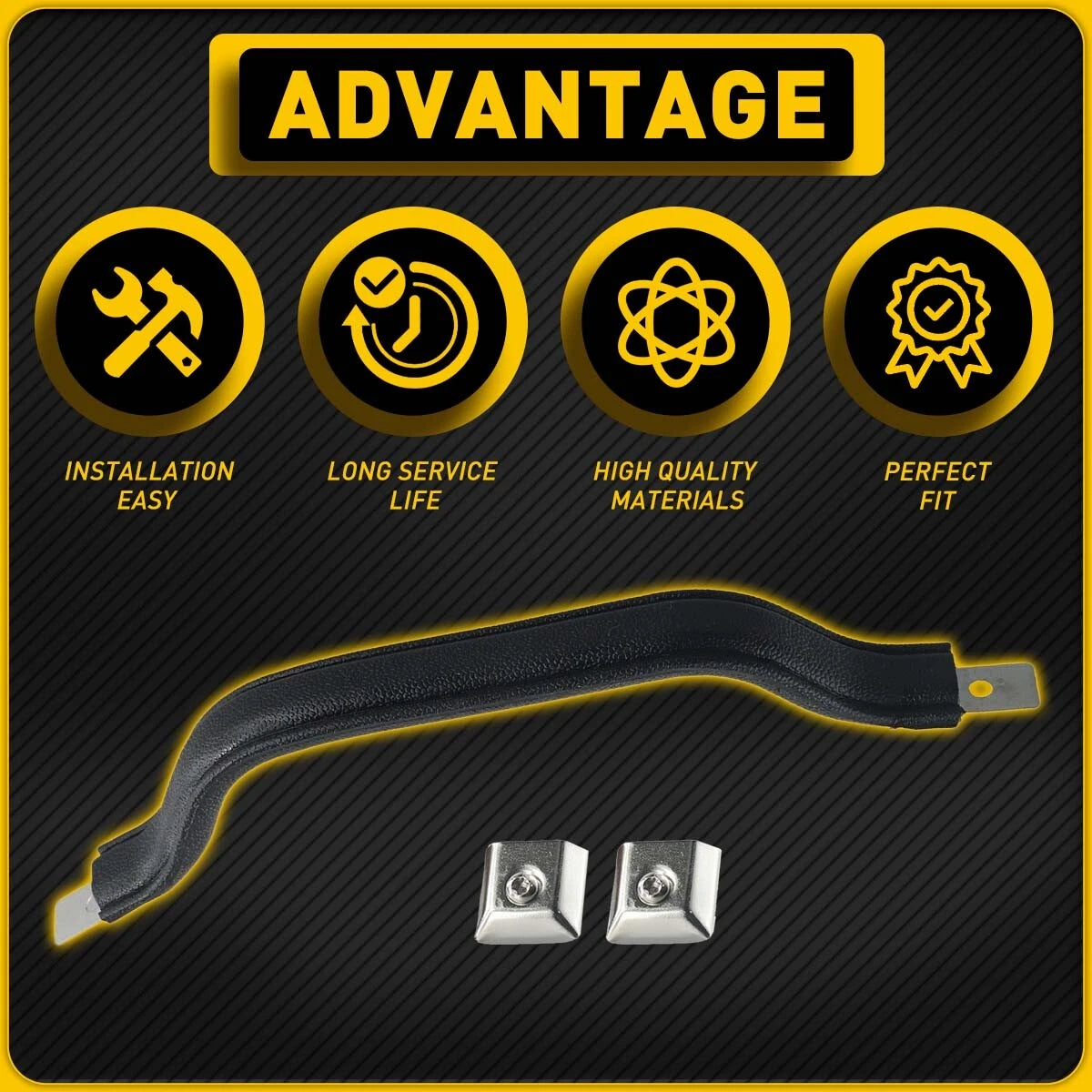 2pc Automotive Interior Door Handle Pull Fit for Jeep CJ5 CJ7 Wrangler 55009801K 6B93BC-57