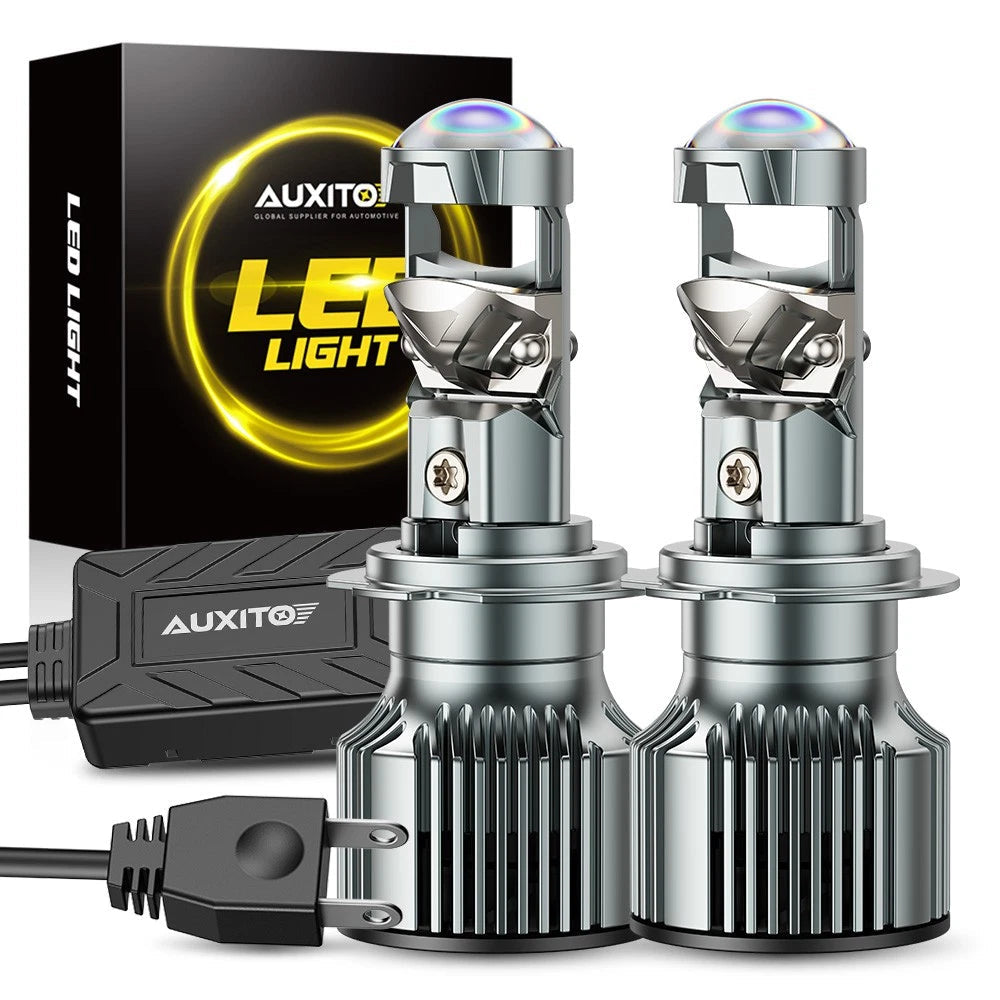 AUXITO H7 LED Headlight Bulb Kit High Low Beam 30000LM Super Bright 6500K Y19 EA AUXITO