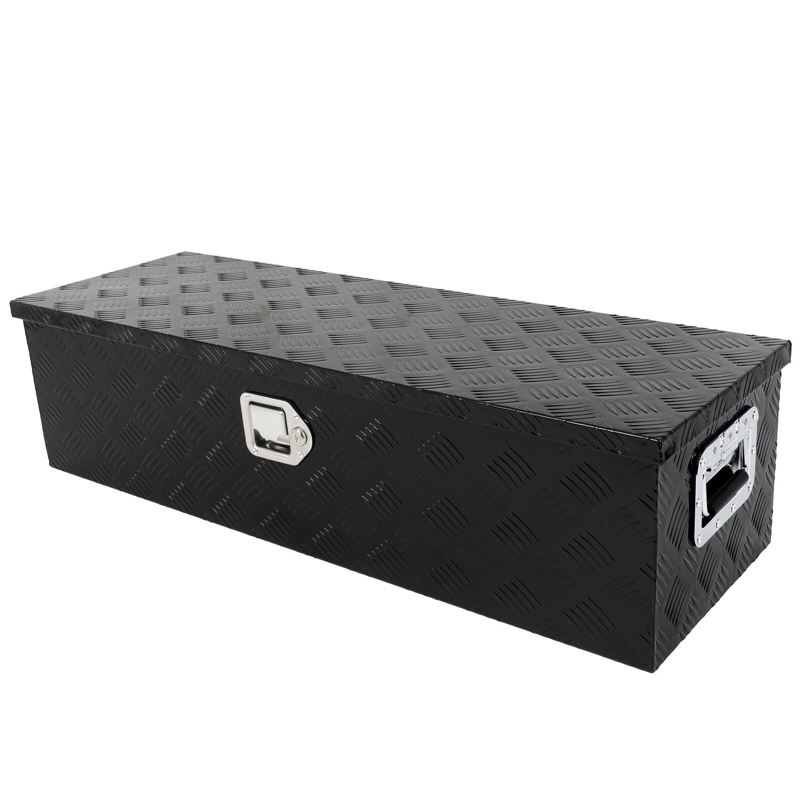 39"X13"X10" Black Aluminum Trailer Storage Tool Box Pickup Truck Bed Lock 6B93BC-57