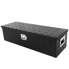 39"X13"X10" Black Aluminum Trailer Storage Tool Box Pickup Truck Bed Lock 6B93BC-57