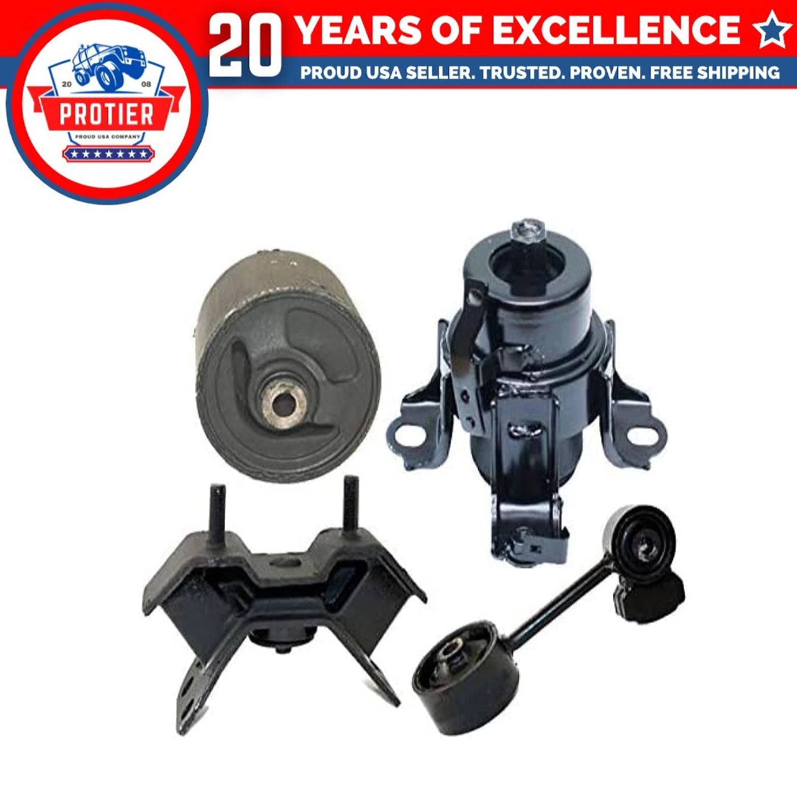 Fits 2000-2004 Toyota Avalon 3.0L Engine Motor & Trans Mount Set 4PCS : A4225, 6B93BC-57