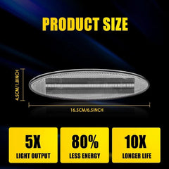 2pcs Rear LED Side Marker Light Clear Lens L &R For Chevry Corvette C5 1997-04 A 6B93BC-57