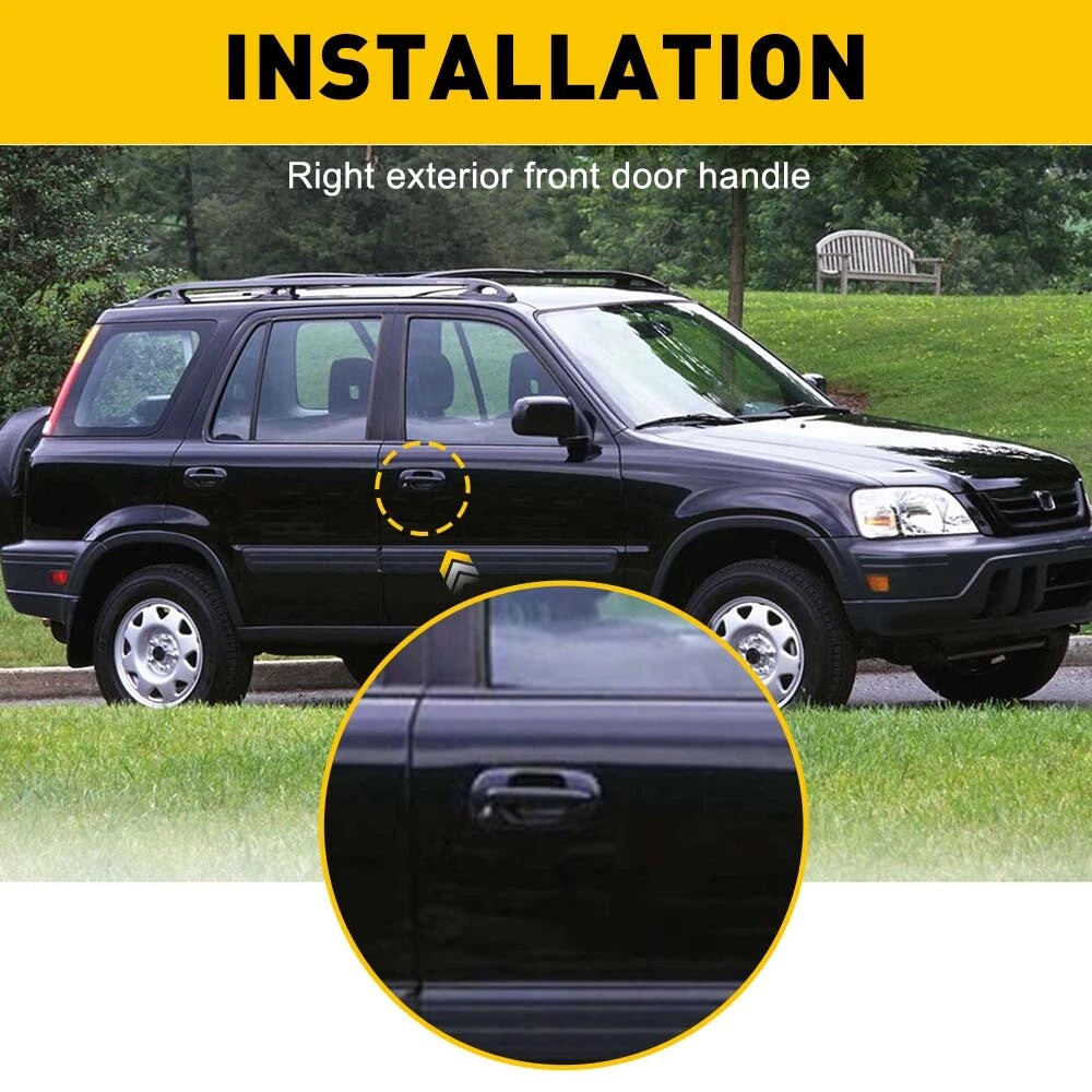Front Passenger Side Outside Exterior Door Handle for Honda 1997-2001 CR-V EX SE 6B93BC-57