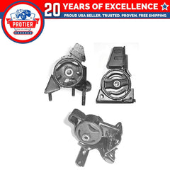 Motor & Trans Mount Set 3PCS for 98-02 Chevrolet Prizm 1.8L for Auto Trans 4Spd 6B93BC-57