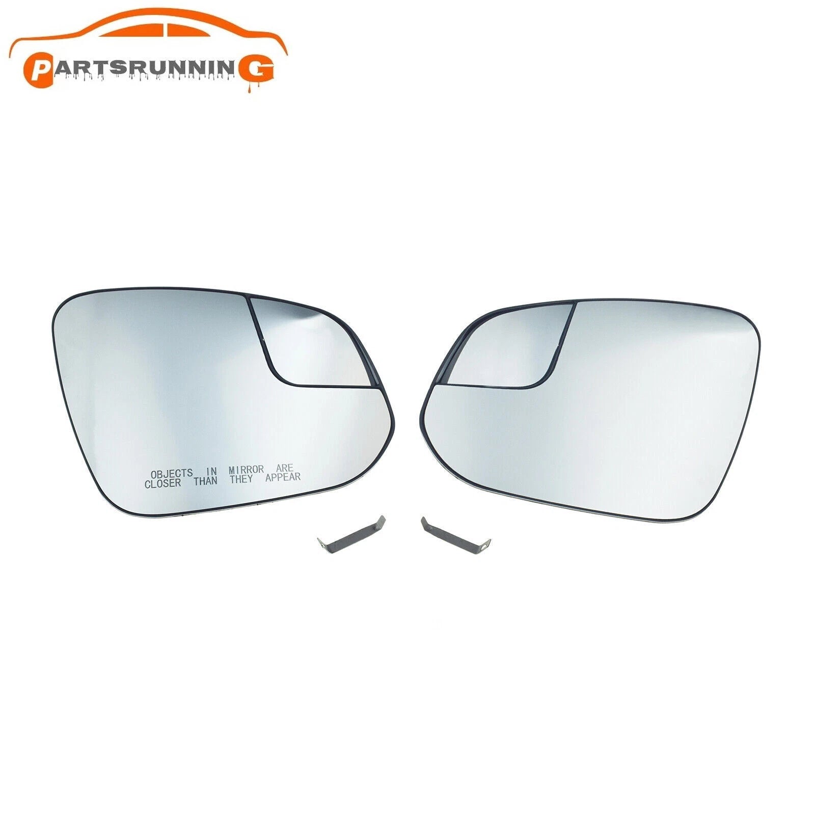 Pair Heated Left & Right Side View Mirror Glass Set for 2016-2018 Toyota Rav4 6B93BC-57