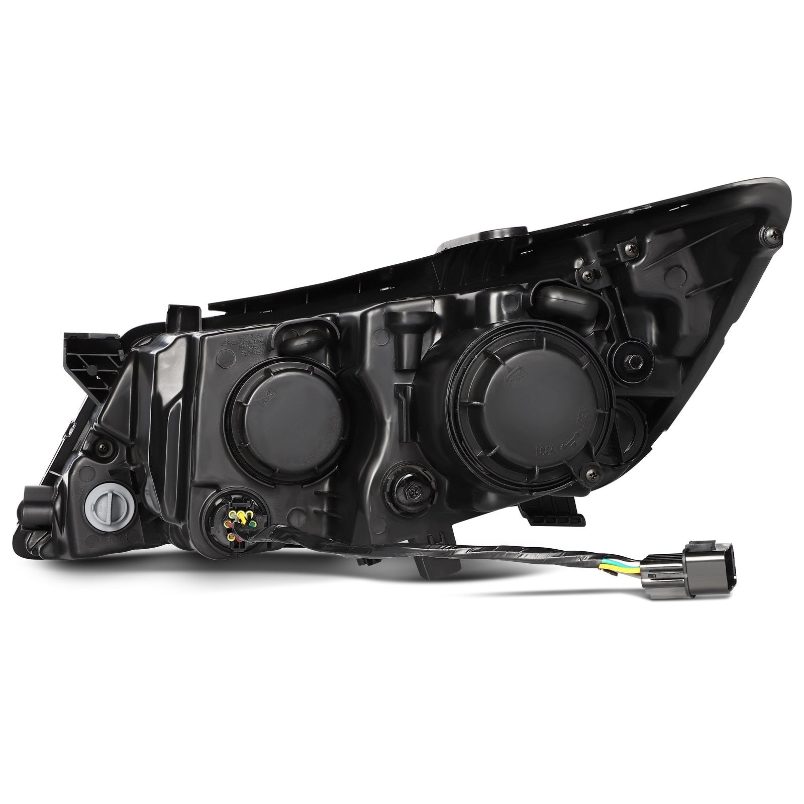 Pair Kit Headlights Assembly For 2014-2015 Kia Optima 2.0L 2.4L Black Amber 6B93BC-57
