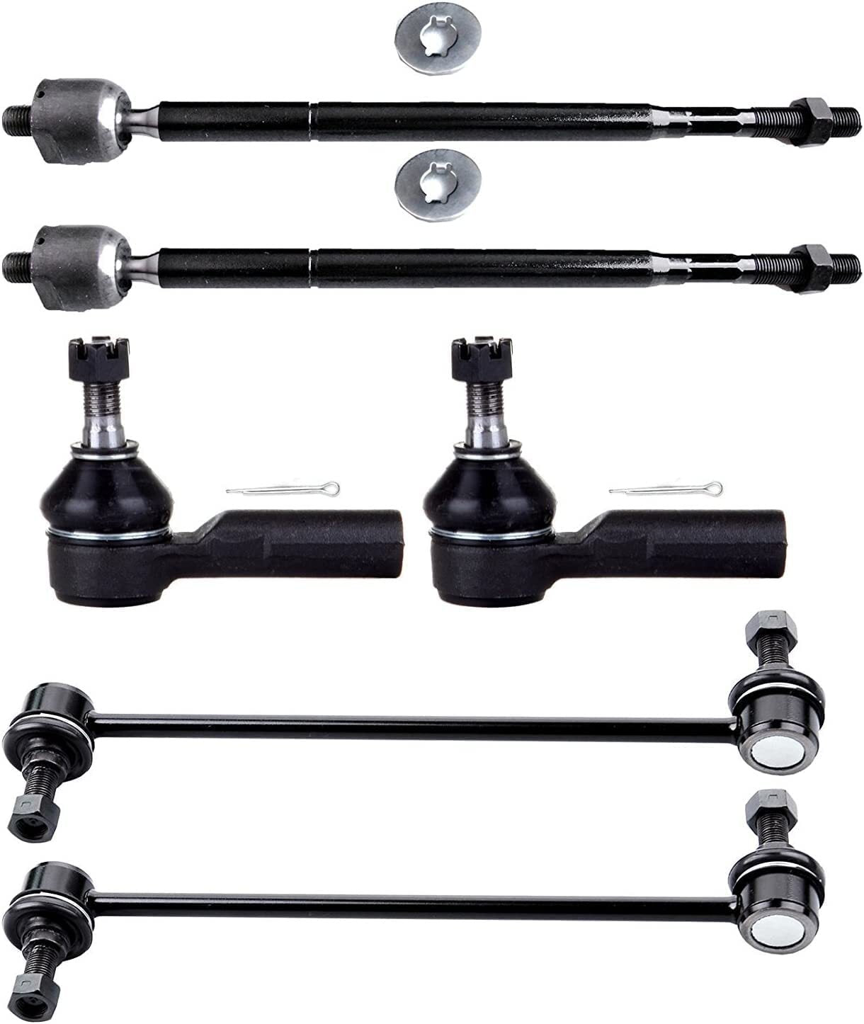 Front Steering Sway Bar Inner Outer Tie Rod End Suspension Kit For 03-08 Matrix 6B93BC-57