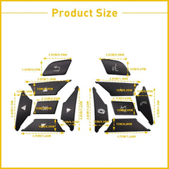 For Mercedes Benz E300 E350 E400 2012-2016 Black Steering Wheel Button Trim USEA 6B93BC-57